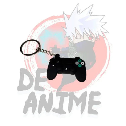 Llavero coleccionable estilo PlayStation rojo y negro, encuéntralo en DeAnime Chile.
